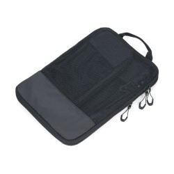 Set of travel compression packing cubes-TROIKA BLACK PACKING CUBES