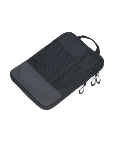Set of travel compression packing cubes-TROIKA BLACK PACKING CUBES