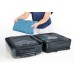 Set of travel compression packing cubes-TROIKA BLACK PACKING CUBES