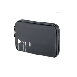 Cable organizer-TROIKA BLACK TECH POUCH 2