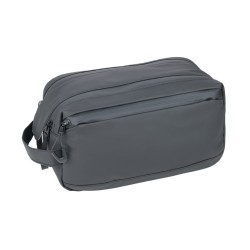 Toiletry bag-TROIKA BLACK WASHBAG 2