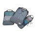 Set of travel compression packing cubes-BLUE CYCLE PACKING CUBES